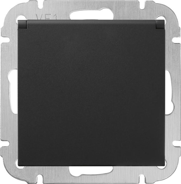Finnja Elektromaterial Rahmen in Schwarz Matt - Bild 1