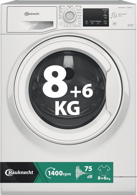 Bauknecht Waschtrockner WT Eco Plus 86 43 N in Weiß mit Quick Wash und Kindersicherung - Bild 1