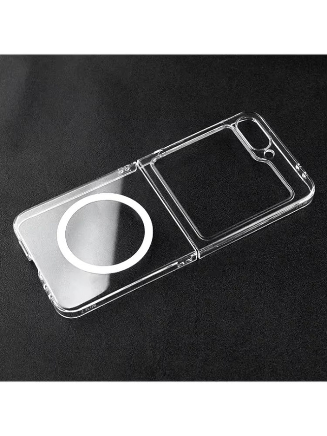 Transparente magnetische Schutzhülle für Samsung Galaxy Z Flip 7, 6, 5, 4, 3 stoßfest und nicht vergilbend - Bild 2