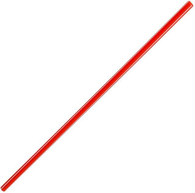 Fackelmann Mehrweg Strohhalme aus Kunststoff, rot/weiß, 50 Stück, Länge: 23 cm - Bild 1