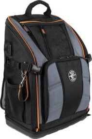 Klein Tools Tradesman Pro Werkzeugrucksack aus Polyester in Grau mit 27 Taschen und Trageriemen - Bild 1