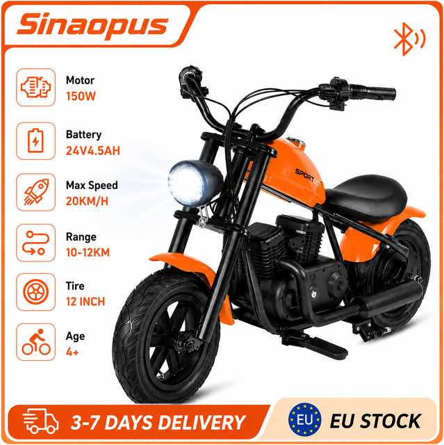 Sinaopus Elektro-Motorrad, Kinder Dirt Bike, ab 4 Jahren - Bild 1