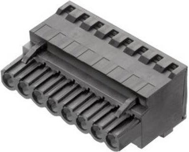 Weidmüller Buchsengehäuse-Kabel BL/SL in Schwarz mit 2 Polstellen und 5,08 mm Rastermaß - Bild 1
