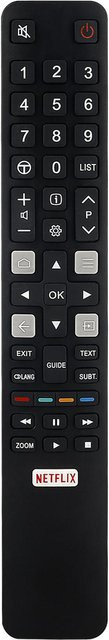 TCL Fernbedienung RC802N YAI3 YUI2 YU14 YUI1 YU11 in Schwarz für Smart TV Modelle 65C2US 75C2US 43P20US U65S9906 U43P6006 - Bild 1