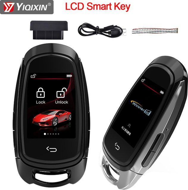 YIQIXIN SK05 Universal-Fernbedienung LCD Smart Autoschlüssel in Schwarz für Mercedes Benz Ford Toyota Honda BYD Tesla Land Rover Lamborghini Nissan Hyundai Kia - Bild 1