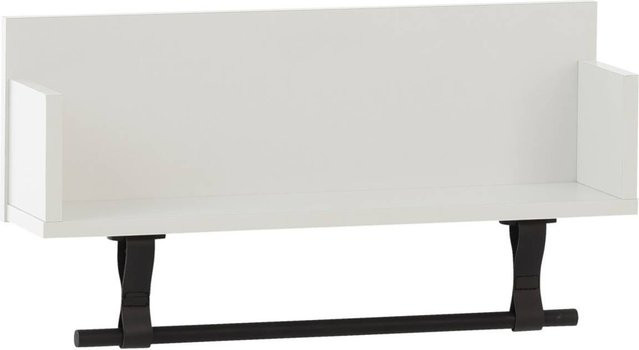 Regal Ella von Möbelpartner weiß matt Wandregal mit Rückwand B/H/T: 59,8 x 31,5 x 13,5 cm - Bild 1