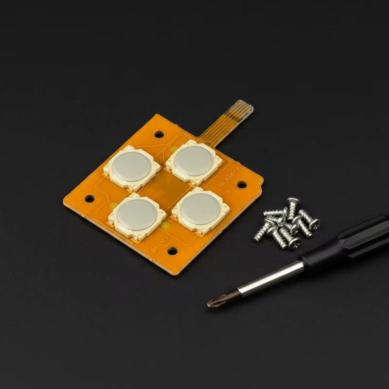 Nintendo D-Pad Dome Snap PCB-Platine und ABXY-Tastenaufkleber Leitfolie für New 3DS und New 3DS XL Controller Reparaturset - Bild 2