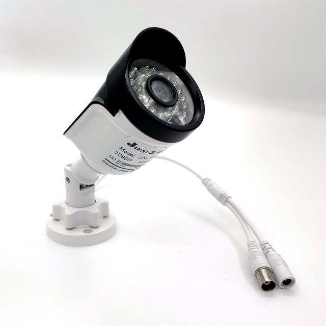 JIENUO AHD CCTV Sicherheitskamera mit 5MP Auflösung, 1080P High Definition, Infrarot NightVision, wasserdicht, Farbe: Weiß - Bild 1