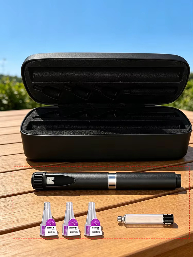 SALORIE Insulin-Pen Aufbewahrungsbox und tragbare Diabetiker-Reisetasche für Spritzen und Zubehör in Schwarz - Bild 7
