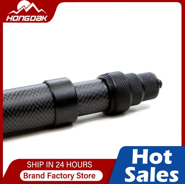 HONGDAK Carbon Fiber Einbeinstativ Extended Edition Unsichtbarer Selfie Stick in Schwarz für Insta360 X3 X2 und GoPro 9 10 11 12 - Bild 1