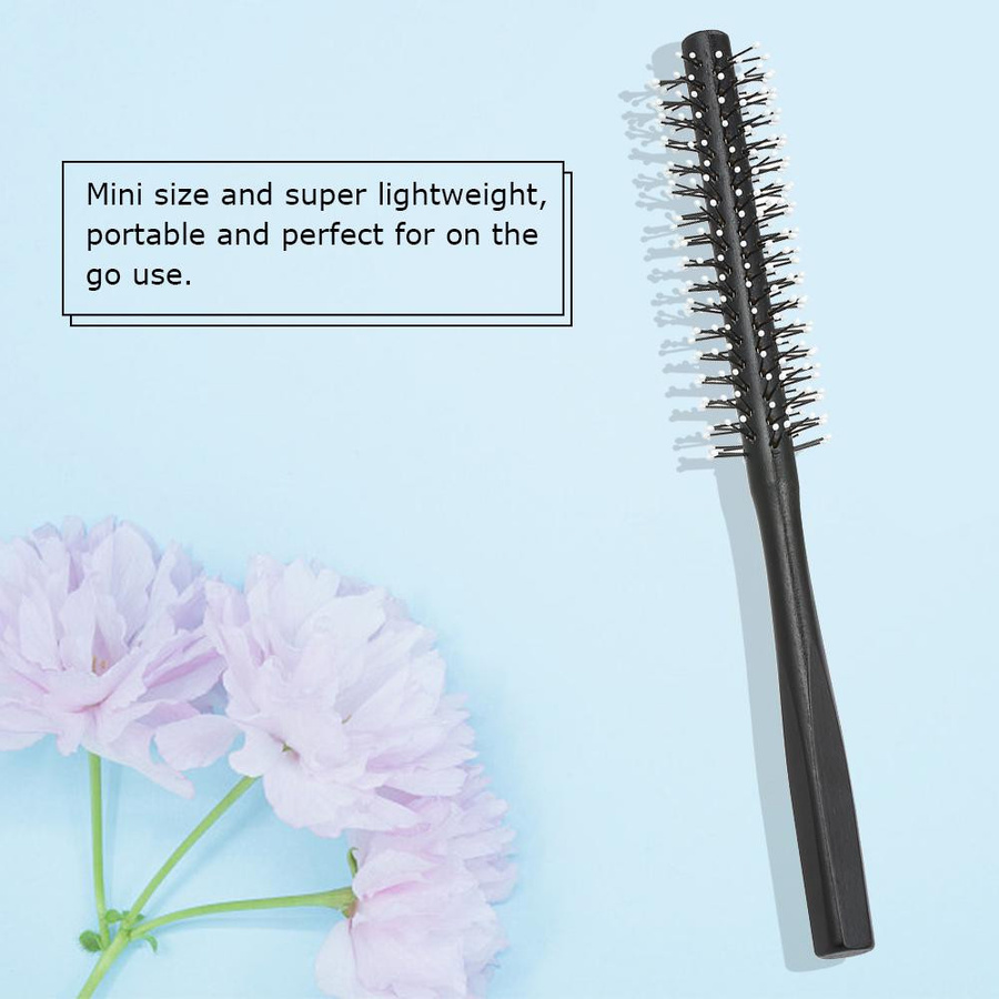 Rollbürste Runder Haarkamm, schwarz - Bild 2
