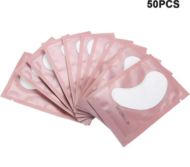 50 Stück Augenpads Wimpern Gel Patch, fusselfrei, Wimpernverlängerung - Bild 1