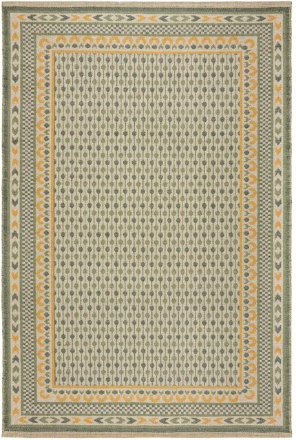 Flair Rugs Vintageteppich Mara Jute Border in Grün-Gelb B: 120 cm, T: 170 cm - Bild 1