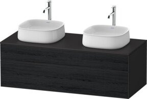 Duravit Waschtischunterschrank Zencha in Schwarz und Grau mit Einrichtungs-System B/T/H: 130 x 55 x 44,2 cm - Bild 1
