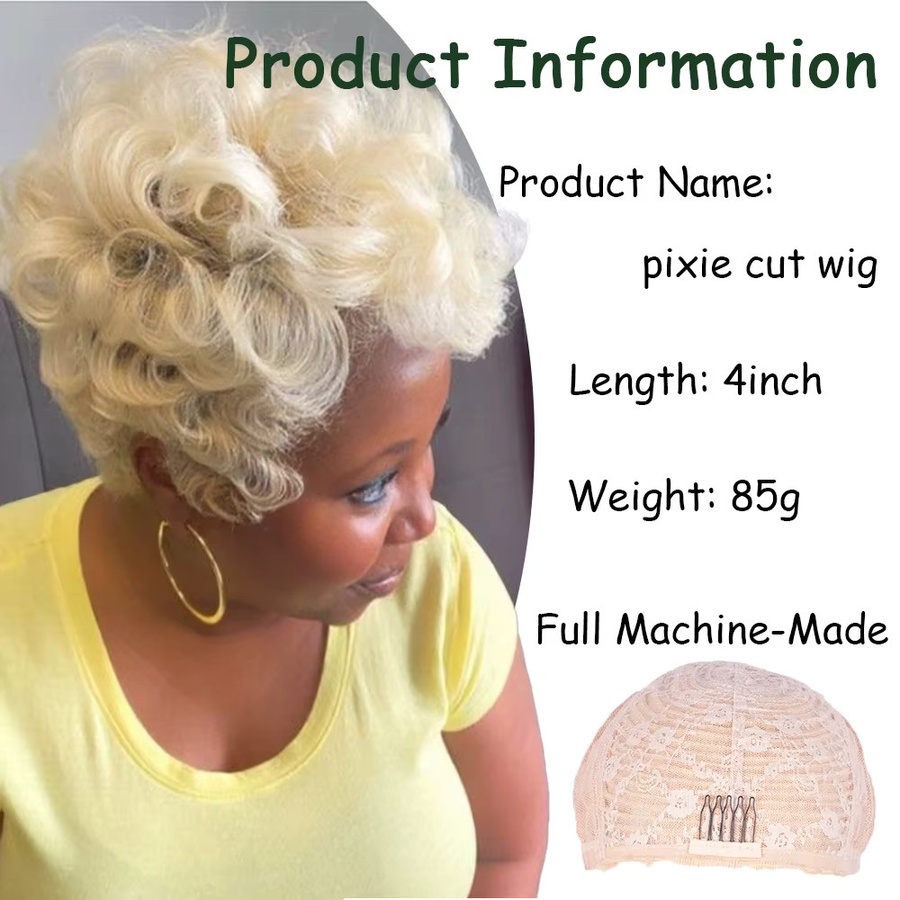 OYM HAIR Afro-Puff Perücke aus brasilianischem Remy-Echthaar, Damen - Bild 3