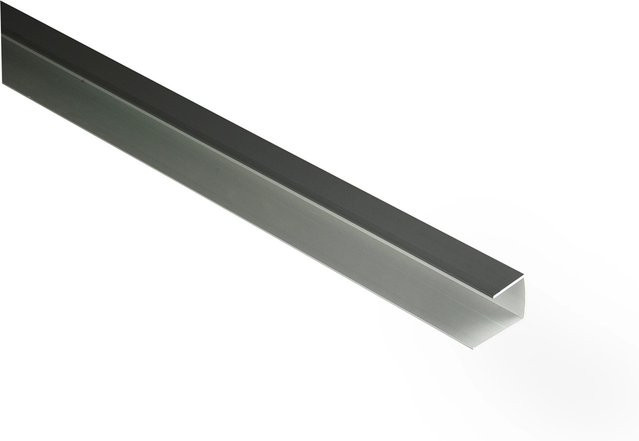 Kovalex Alu-Seitenabschluss eloxiert B: 28 mm, T: 27 mm, H: 2500 mm - Bild 1