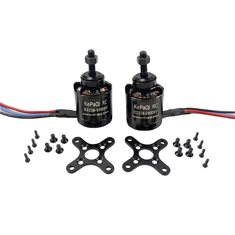 KePaQi X2216 Brushless-Motor, 1400KV 2400KV, Metall, Schwarz - Bild 1