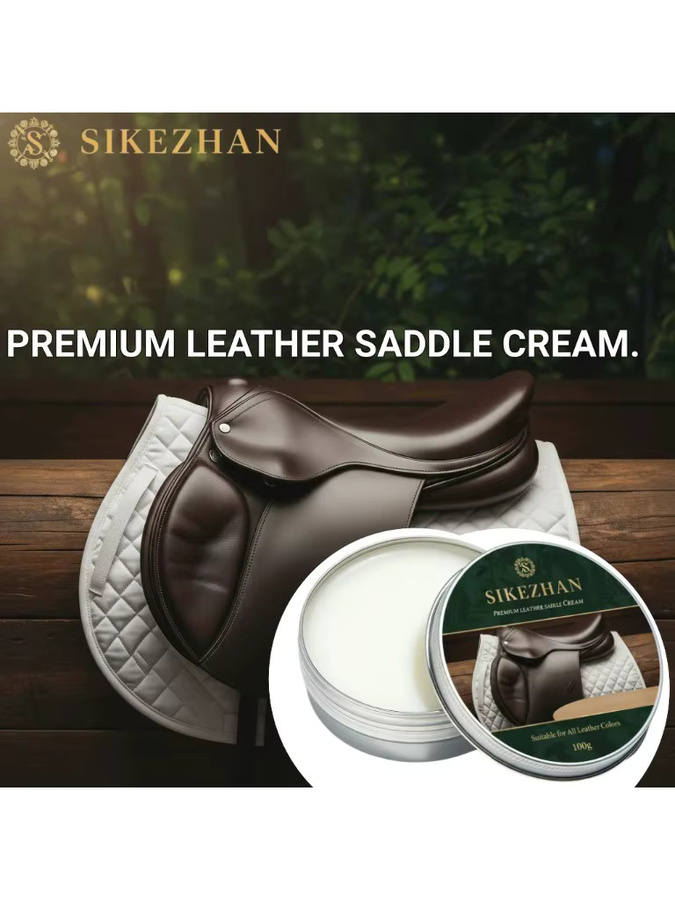 SIKEZHAN Premium Lederpflegecreme für Pferdeausrüstung, Stiefel, Jacken, Taschen und Möbel, 100g - Bild 6