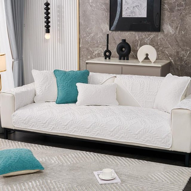 Sofakissen Super Six aus Chenille in Nordischem Design, quadratisch, B/B: 70 x 70 cm - Bild 1