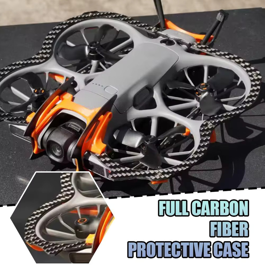 DJI Neo 2 Kohlefaser Drohnenschutz 360 Grad Stoßstangenring in Schwarz - Bild 4