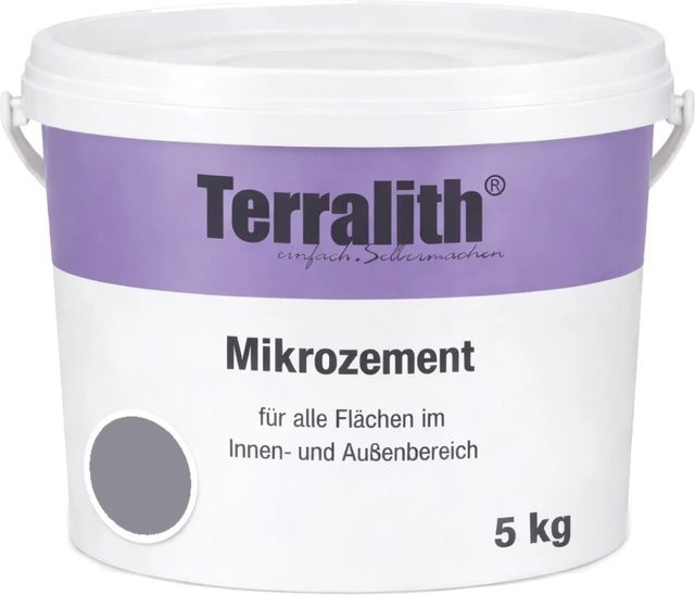 Terralith Mikrozement Fix & Fertig LFC0362 Lilagrau 5kg Fein für 3,5qm - Bild 1