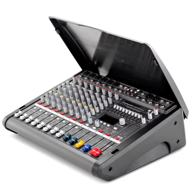 Powermate PM600-3 Powered Audio Mixer Console in Schwarz mit 6+2 Kanälen und integriertem 2x1000W 4Ω Verstärker für professionelle DJ-Bühnen und Live-Events - Bild 2