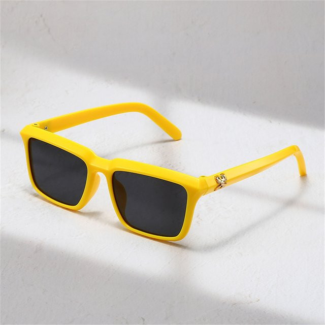 Sharif Sonnenbrille, quadratisch, Vollrand, Kunststoff, gelb, Unisex - Bild 1
