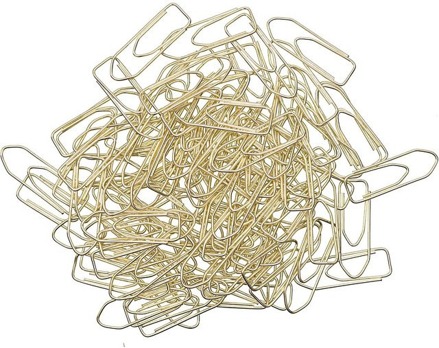 Rico Design Paper Poetry Büroklammern in Gold, 100 Stück, 2,8 cm - Bild 1