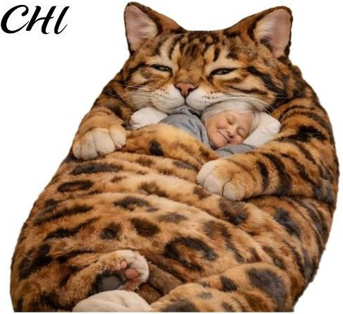 Orin Kaltwetter-Schlafsack für Erwachsene mit Plüsch-Design in Multicolour - Bild 1