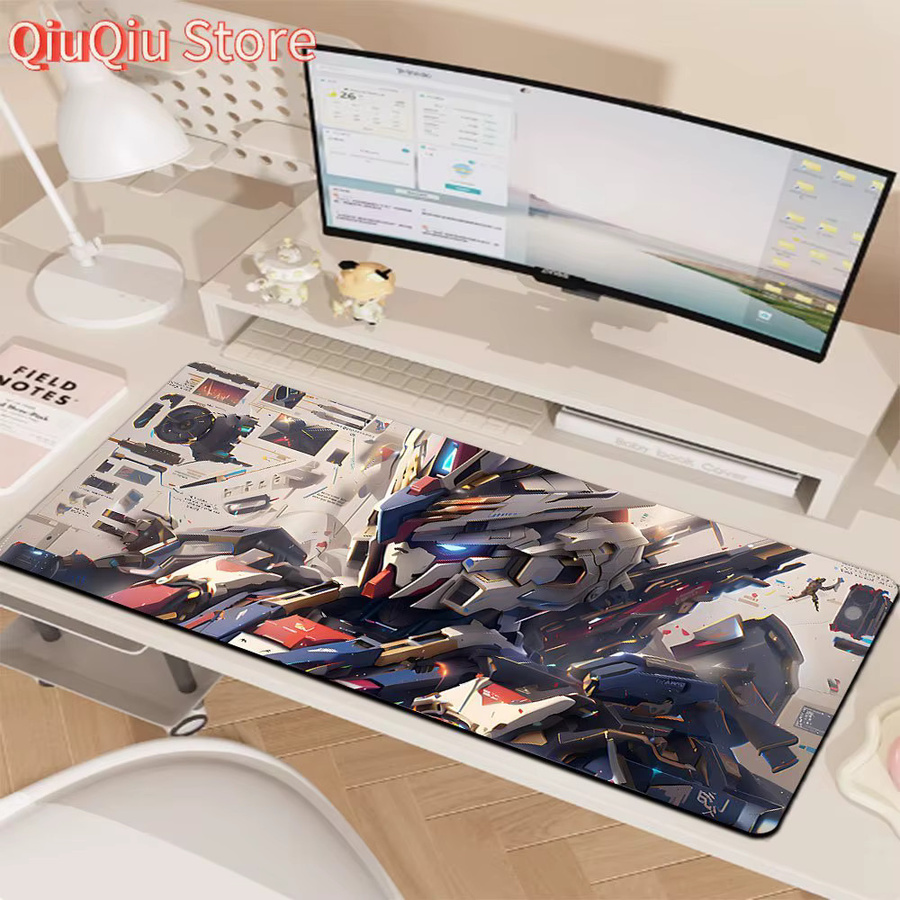 Bandai Gundam Blueprint Style Gaming-Mauspad, wasserdichte und rutschfeste Schreibtischunterlage, Multicolour - Bild 5