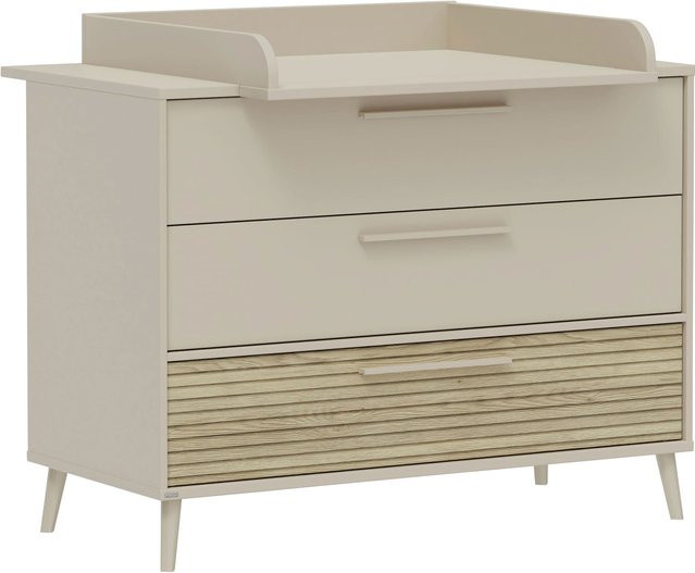 Paidi Wickelkommode Eefje breit in Beige mit Soft-Close-System im Skandi-Look, B/T/H: 124 x 57 x 93 cm - Bild 1