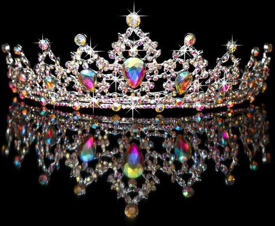Wucifang Jewelry Brautkrone, Metall, Silber, Perle, Kristall, Damen - Bild 1