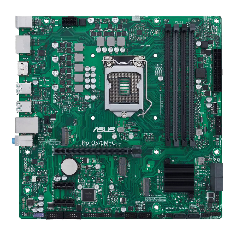 ASUS Pro Q570M-C/CSM Motherboard LGA1200 Intel Q570 mATX mit DDR4 und M.2 NVMe Unterstützung - Bild 2