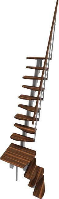 Minka Raumspartreppe Quatro TURN in Grau für eine Geschosshöhe bis 298 cm - Bild 1