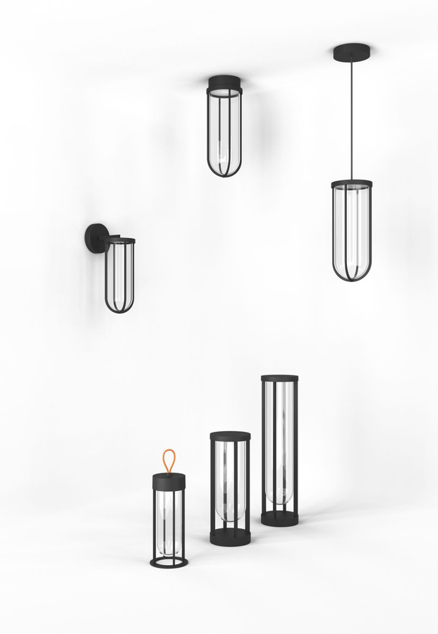 Flos In Vitro Unplugged Akkuleuchte Tischleuchte aus Aluminium und Glas in Schwarz, dimmbar - Bild 2