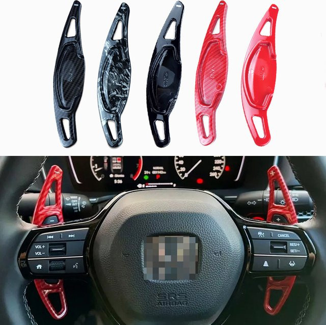AULIGUS Lenkrad Schaltwippen Verlängerung für Honda Accord CRV Civic 11. Generation Sport RS 2022 2023 DSG in Schwarz - Bild 1