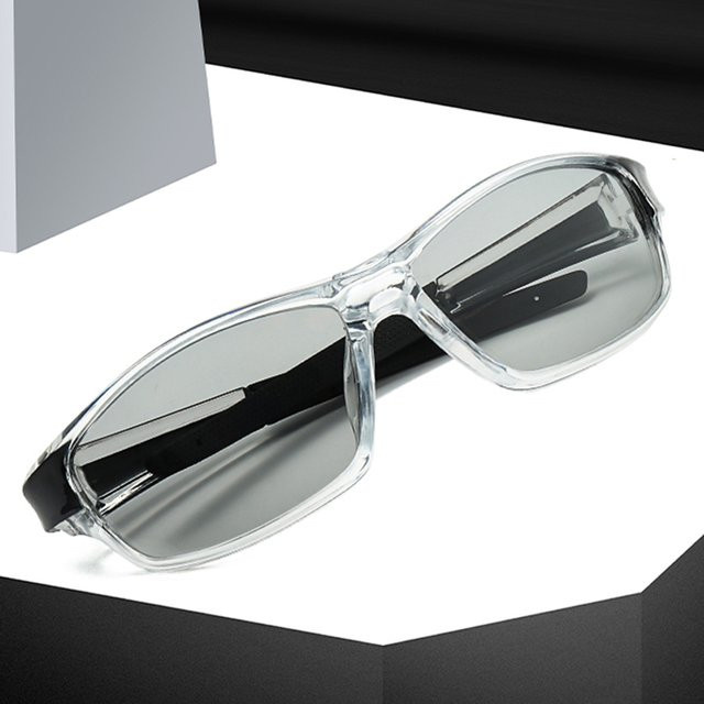 WSZ Sportsonnenbrille, Vollrand, rechteckig, transparent, Unisex - Bild 1