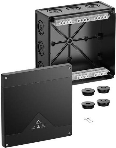 Spelsberg Abzweigkasten 43502001 Schwarz IP66 IP67 IP69 B/T/H: 25,2 x 25,2 x 12,0 cm - Bild 1