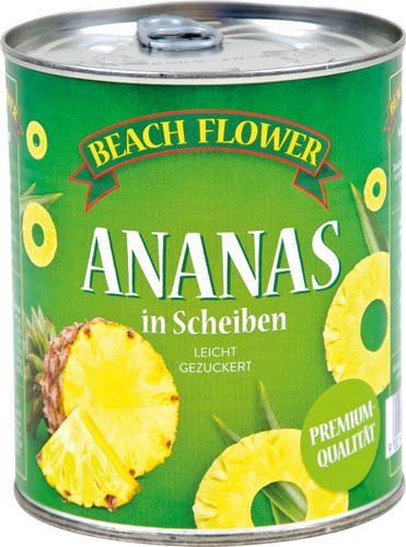 Beach Flower Ananas-Scheiben leicht gezuckert 490 g - Bild 1