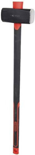 KS Tools Vorschlaghammer mit Fiberglasstiel und Stahlkopf, Schwarz, 5800g - Bild 1
