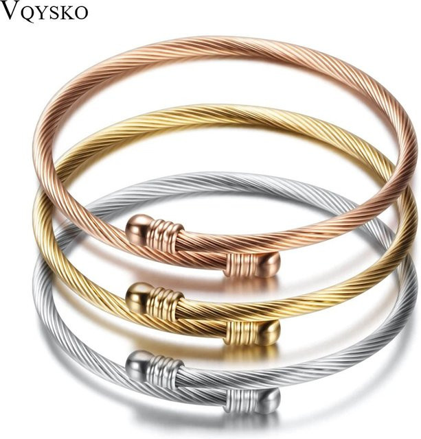 Vqysko Armband, Edelstahl, Bicolor, Damen - Bild 1