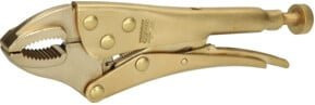 KS Tools BRONZEplus Funkenfreie Gripzange aus Aluminiumbronze, Farbe Gold, Länge: 254 mm - Bild 1