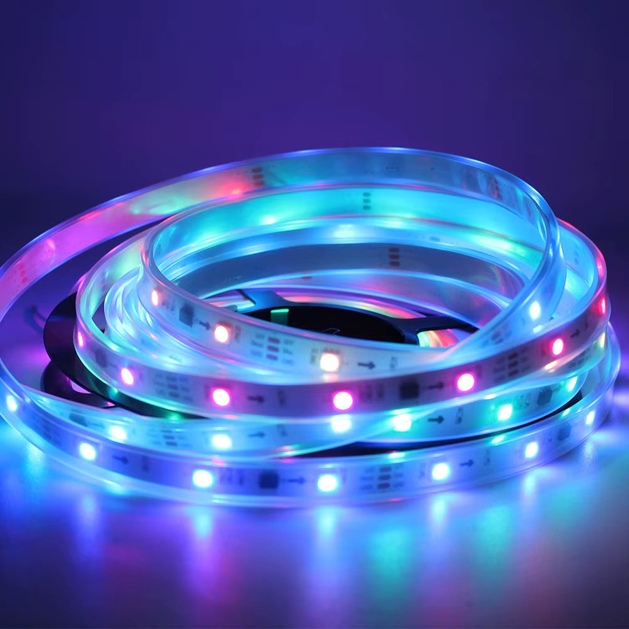 Taslauk WS2811 Magic Color RGBIC LED-Streifen SMD5050, adressierbar mit 12V, Multicolor - Bild 2