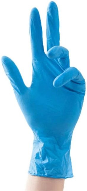 PenGo Studio Nitrilhandschuhe in Blau, 10 Stück Einweg-Schutzhandschuhe für Lebensmittelverarbeitung und Reinigung - Bild 1