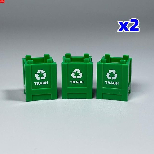 Yiran toy MOC Bausteine Mülltonne Büro Haus Szene Zubehör 6–12 Jahre - Bild 1