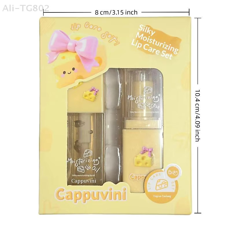 Cappuvini Lippen-Set, Lipgloss und Lippenöl, Glänzend, Unisex - Bild 6