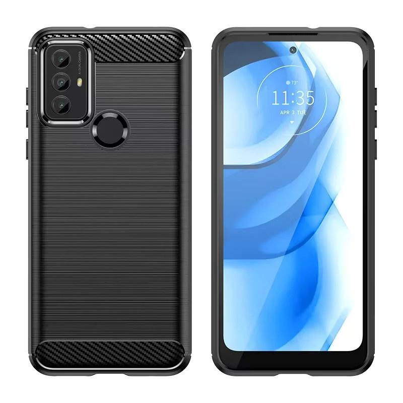 Stoßfeste Silikon Handyhülle für Motorola Moto G Power 2022 und G Play 2023 in Schwarz - Bild 3