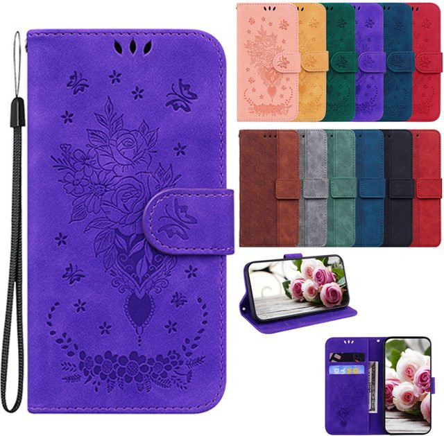 Magnetische Flip Brieftasche Schutzhülle für Huawei Y9 Y7 Prime Y5 Y6 2019 Y5p Y6p Y8p Y9s Y7a in Blau - Bild 1