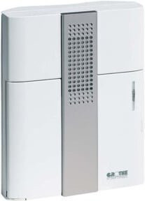 Grothe Elektronik-Gong CROMA 50 in Weiß/Silber mit 4x 1,5V Batterien - Bild 1