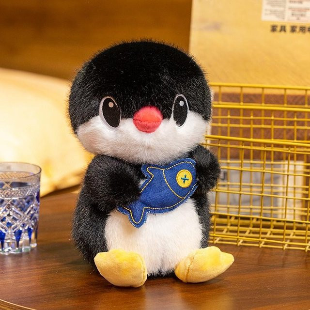 Yiran Health & Beauty Pinguin Plüschtier, Schwarz, Weiß, 30cm - Bild 1